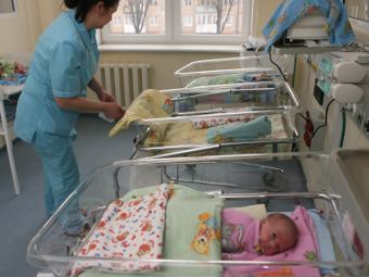 Новорожденные в Перинатальном центре в Калиниграде. Архивное фото РИА Новости, Игорь Зарембо