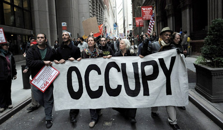 Акция сторонников движения "Оккупируй Уолл Стрит в Нью-Йорке". Фото: EPA