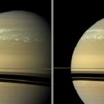 Шторм на поверхности Сатурна в 2011 году