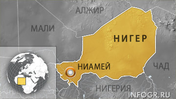 Нигер. Карта infogr.ru / Меркатор