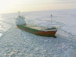 Команда тонущего в Азовском море сухогруза высадилась на лед