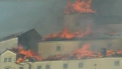 В Словакии сгорел старинный замок