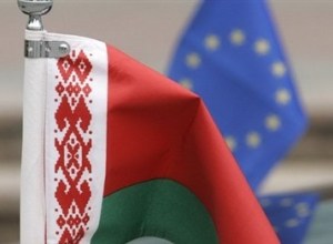 Флаги Беларуси и Евросоюза. Фото: telegraf.by