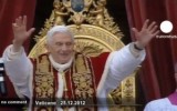 Папа Римский Бенедикт XVI. Кадр Euronews