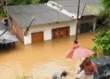 Затопленные дома на Шри-Ланке. Кадр NTDTV