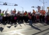 Акция протеста канадских аборигенов. Кадр NTDTV