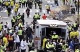 Эвакуация раненых после взрыва в Бостоне. Кадр pravda.ru