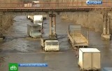 Затопленная трасса в Воронежской области. Кадр НТВ
