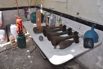 Подпольная лаборатория взрывчатых веществ найдена в провинции Дамаск. Фото: SANA