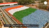 67 лет независимости Индии. Триколор в штаб-квартире Конгресса. Кадр Euronews