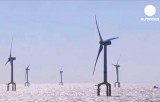 Немецкая ветряная электростанция Бард-1. Кадр Euronews