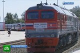 В Северной Корее открыли новую железную дорогу. Кадр НТВ