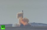 Запуск ракеты Днепр в Оренбургской области. Кадр RT