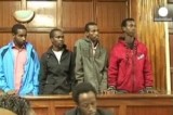 Обвиняемые по делу о нападении на ТЦ Westgate в Найроби, Кения. Кадр Euronews