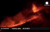 Извержение вулкана Этна в декабре 2013. Кадр Euronews