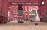 Китайский грузовой терминал. Кадр Euronews