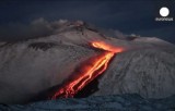 Извержение вулкана Этна, январь 2014. Кадр Euronews