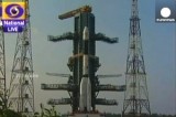 Запуск первой индийской ракеты с криогенным двигателем. Кадр Euronews