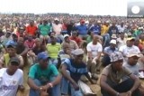 Забастовка шахтёров в ЮАР. Кадр Euronews