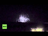 В небе над Донецком наблюдались вспышки, похожие на фосфорные бомбы