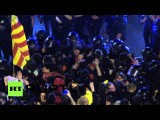 Полиция разогнала лагерь сторонников независимости Каталонии