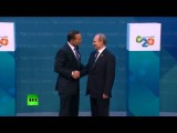 Владимир Путин и Тони Эбботт сфотографировались перед открытием саммита G20